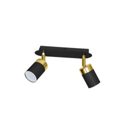 Lampa sufitowa JOKER BLACK/GOLD 2xGU10 MLP6124 Milagro