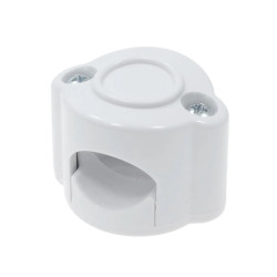 Uchwyt kabla, kolor biały, montaż natynkowy, seria Retro PRL