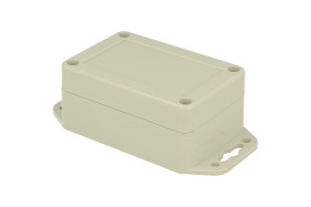 Obudowa; uniwersalna; ZP90.60.40UJH TM ABS; ABS; 61,3mm; 90mm; 39,9mm; IP65; jasnoszary; z tulejkami mosiężnymi; hermetyczna; Kr