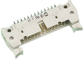 Wtyk PCB 50-pinowe raster: 2.54mm 2-rzędowe HARTING Przewlekany 1.0A 500.0 V.