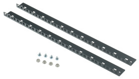 Panel stelażowy Dodatkowy profil do szafy RACK CAMDENBOSS moduły stelażowe 9U szerokość 25mm Szary