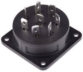 Złącze zasilające Gniazdo Montaż na panelu 8 250 V AC Bulgin
