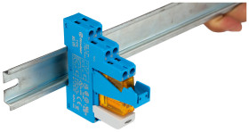 Przekaźnik interfejsowy 24V Finder SPDT 250/400V ac 16A Szyna DIN bieguny 1 Przekaźnik z interfejsem