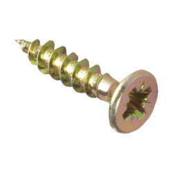 ForgeFix MPS417Y Multi-Purpose Pozi Screw CSK ST ZYP 4.0 x 17mm Box 200