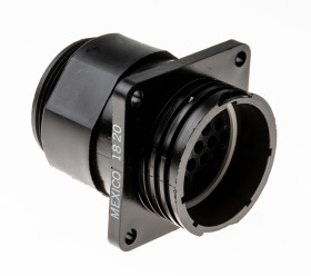 Złącze wielostykowe przemysłowe 24-pinowe, panelowe Gniazdo TE Connectivity