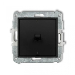 ICON Mechanizm łącznika dwubiegunowego w stylu amerykańskim czarny mat 12IWPUS-9