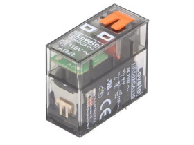 Przekaźnik elektromagnetyczny, DPDT, Cewka: 8A, 110VAC/30VDC HR502CA110