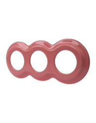 CERAMICZNA RAMKA TRZYKROTNA BAŁWANEK PASTELOWA ŁOSOSIOWA