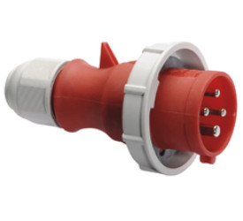 Wtyczka TLS z zintegrowanym zadławieniem MULTI-GRIP 32A 4p 400V 6h IP67 210601