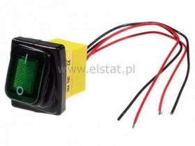 Przełącznik hermetyk stabilny ON-OFF zielony 30A