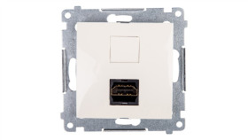 Simon 54 Gniazdo Hdmi Kremowe Dghdmi.01/41
