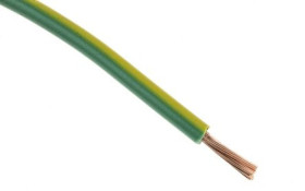 Przewód jednożyłowy linkowy, 2491X, 2,5 mm², 50/0,25 mm, 13 AWG, PVC, 750 V, Zielony/Żółty, dł. 100m, RS PRO