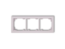 DECO Ramka 3 potrójna uniwersalna z tworzywa DECO Pastel Matt liliowy 41DR-3 KARLIK