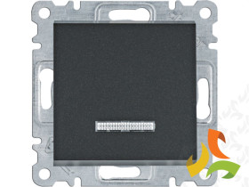 LUMINA Wyłącznik schodowy kontrolny czarny WL0223 HAGER