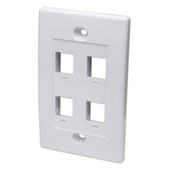 Czteroportowy panel na moduły Keystone do puszki 517874 IWP-MD PSTR-4W