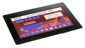 Kolorowy wyświetlacz LCD 7cal TFT WSVGA 1024 x 600pikseli SPI I/F Tak Display Visions