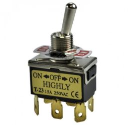 PRZELACZNIK, T-23CS, 3*2, ON-OFF-ON, KON