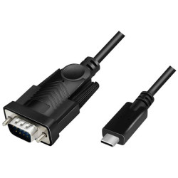LogiLink AU0051A Series Adapter USB 2.0 C to 9-pin D-SUB 1.2 m Black