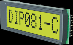 EA DIP081-CHNLED LCD display with standard controller, print mounting