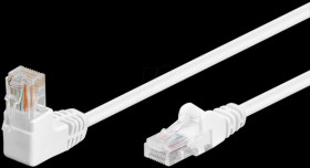 94162 Cat.5e 0050 Patch (1x90°) white  0.50m