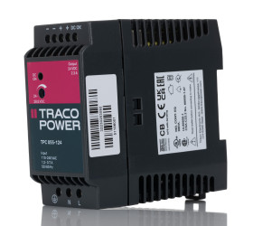 Zasilacz szyny DIN U wy 24V dc I wy 2.3A U we 85 → 264 V ac / 90 → 375V dc TRACOPOWER 55W impulsowy