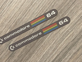 Commodore 64 breadbin 0.5mm thick badge