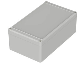 PC enclosure, (L x W x H) 200 x 120 x 77 mm, light gray (RAL 7035), IP65, 62221200