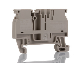 Kostka zaciskowa na szynie DIN Weidmuller poziomy: Pojedynczy 28 → 12AWGWciskane A 24A 800 V