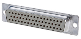 Provertha Złącze D-sub TMC 50-pinowe Prosty 2.75 mm Pitch Otwór przelotowy Złoty Żeńskie Blokada śrubowa