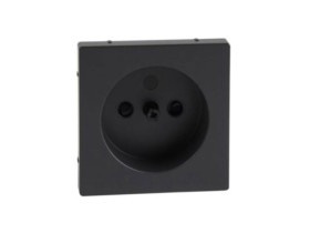 MERTEN SYSTEM M Płytka czołowa mechanizmu gniazda wtykowe bez uziemienia z przesłonami antracyt MTN2030-0414 SCHNEIDER ELECTRIC