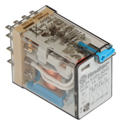 Przekaźnik 24V dc 4PDT Finder 1.5W, Wciskane Wciskane