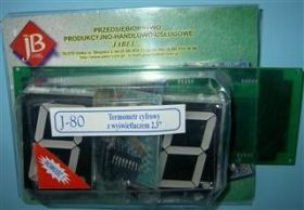 J-80 TERMOMETR CYFROWY Z WYS.2,3' ZDSM