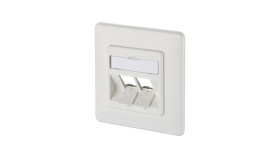 Metz Connect Puszka Połączeniowa Keystone 2-Portowa Pusta Biała