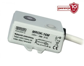 Wyłącznik zmierzchowy zewnętrzny 16A 230V AC 2-50lx IP65 MROK-16M