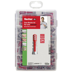 Fischer 535971 Meister-Box versatile Dowel Set with transparent lid