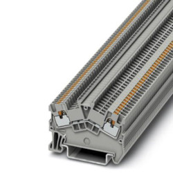 Blok zacisków przelotowych Phoenix Contact poziomy: Pojedynczy 26 → 14AWGWciskane PTS 1.5/S