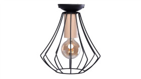 Lampa Sufitowa Will Black 1Xe27 Mlp4189 Milagro