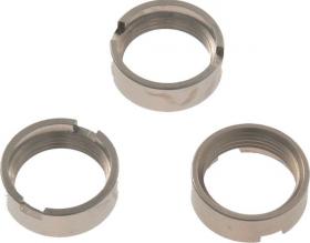 E8x0.75 Nakrętka pierścień. M8x0,75x5mm, mosiądz Ni do gn.bezp. 2mm serii 228-4, ELECTRO-PJP, E8X075