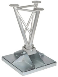 Podstawa przegubowa do masztów kratowych posiadających odciągi MK-1.5/POD-G