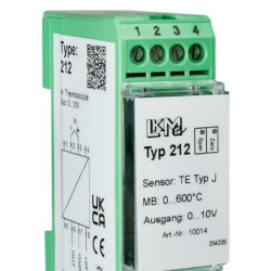 Przetwornik temperatury wy: Typ J we: 0 do 10 V 15 → 26 V AC/DC, 15 → 35 V AC/DC