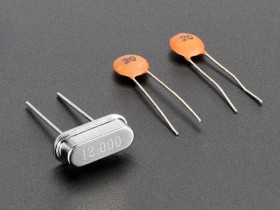 12 MHz Crystal + 20pF capacitors