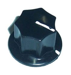 GAŁKA DO POTENZJOMETRU BAKELITOWA 7mm ZNACZNIK BIAŁY BLOKOWANA ŚRUBĄ