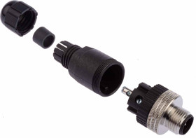 Złącze wielostykowe przemysłowe 5-pinowe M12 Montaż na kablu Wtyczka Brad from Molex