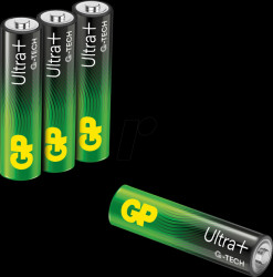 GPPCA24UP178 Ultra Plus, alkaline battery, AAA (Micro), pack of 4