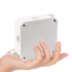 VIPLAST Puszka Natynkowa Hermetyczna Elektryczna 88x88x40 mm Biała 1szt