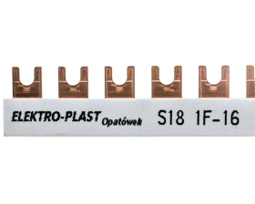 Szyna łączeniowa 1P 80A 16mm2 widełkowa (18 mod.) 1F S18 1F-10 45.181