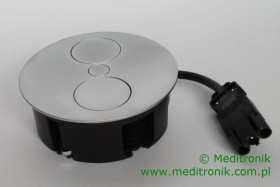 Gniazdko kuchenne TWIST 1S 2P 1x gn.UTE z bolc.uz. 2x ramka mod.danych zas. 0,2m