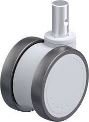 Blickle 935736 LKDG-PATH 100K-ZA55 Podwójna rolka z tworzywa sztucznego Średnica koła: 100 mm Maksymalne obciążenie: 100