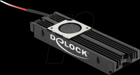 18451 Heat sink for M.2 SSD 2280, fan, black