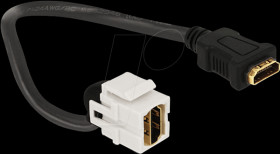 86326 Keystone HDMI socket &gt; HDMI socket 110°